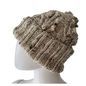 Chunky Hand Knit Beanie, OS